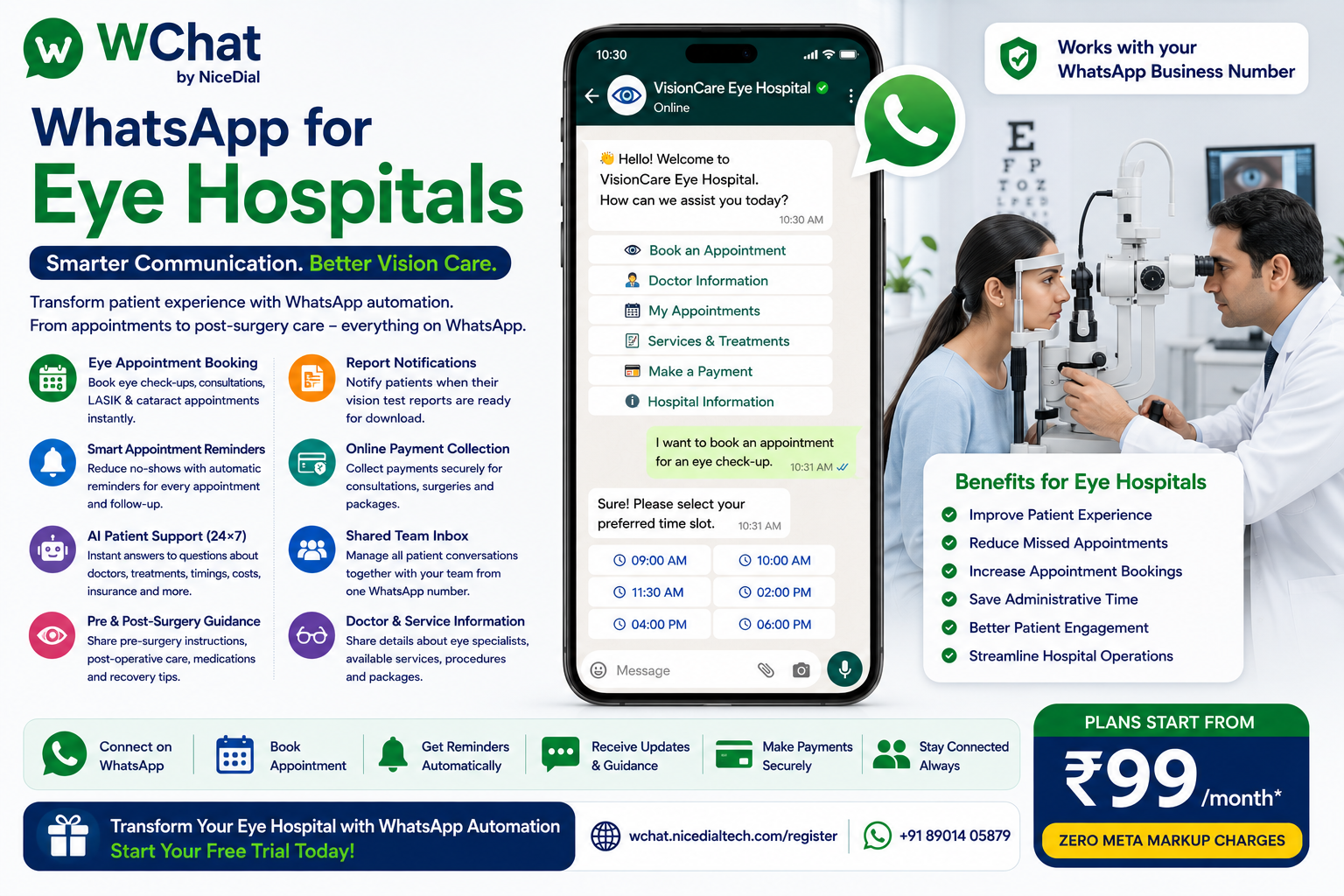 Whatsapp for Eye Hospital