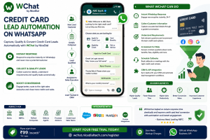 credit card lead automation on whatsapp
