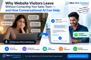 why webiste vistor leave without contacting your sales team